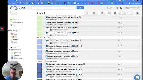How to set up GQueues for Getting Things Done (GTD) and PARA