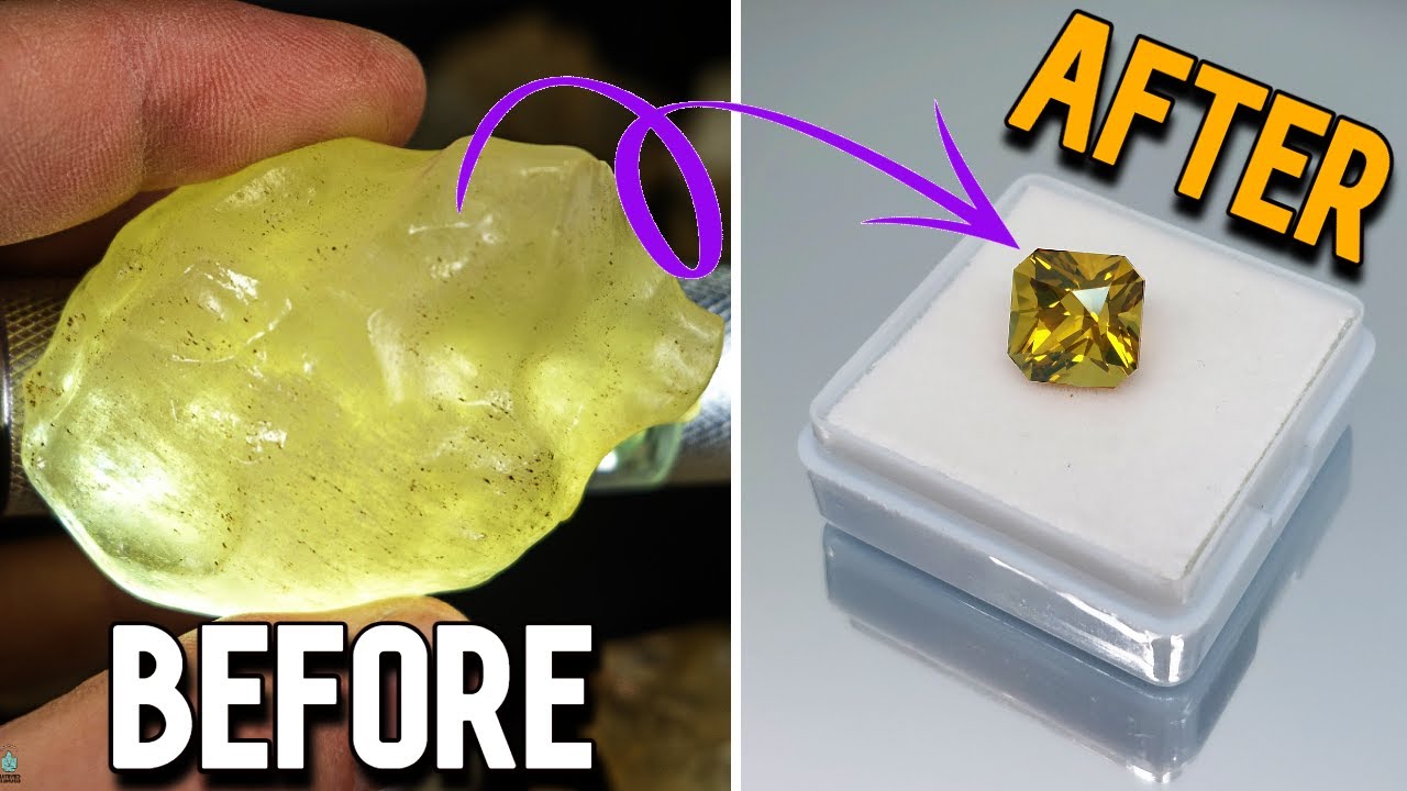 From Desert Sand to Sparkling Gemstone: Faceting Libyan Desert Glass! 💎