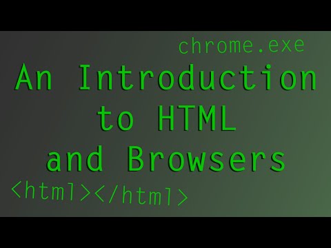 001: An Introduction to HTML and Browsers