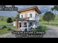Simple House Design (7.5m x 7m) with 3 Bedrooms I Small House Design