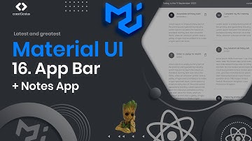 React Material UI Tutorial | 16. App Bar