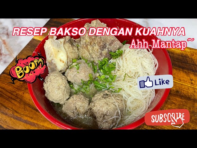 RESEP BAKSO KENYAL TANPA BAHAN KIMIA DENGAN KUAH AHH MANTAP class=