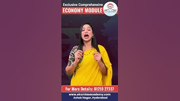 UPSC CSE ECONOMY MODULE BY Dr. Nisha Nujumudeen @ekamiasacademy_official