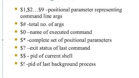 Command line arguments / Positional arguments in Linux