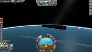 [KSP/kOS] Falcon 9 Downrange Barge Landing