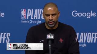 Ime Udoka Postgame | Rockets vs Warriors Game 1 | 4/20/2025