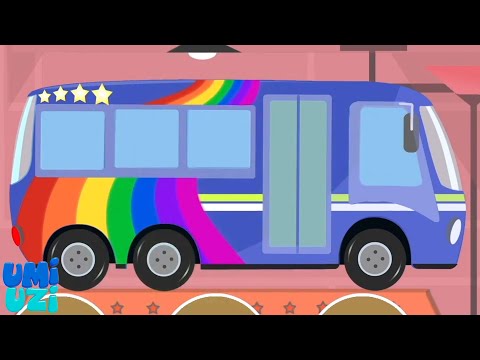Автобус Сделатьнад, детей мультфильм и уличное транспортное средство видео