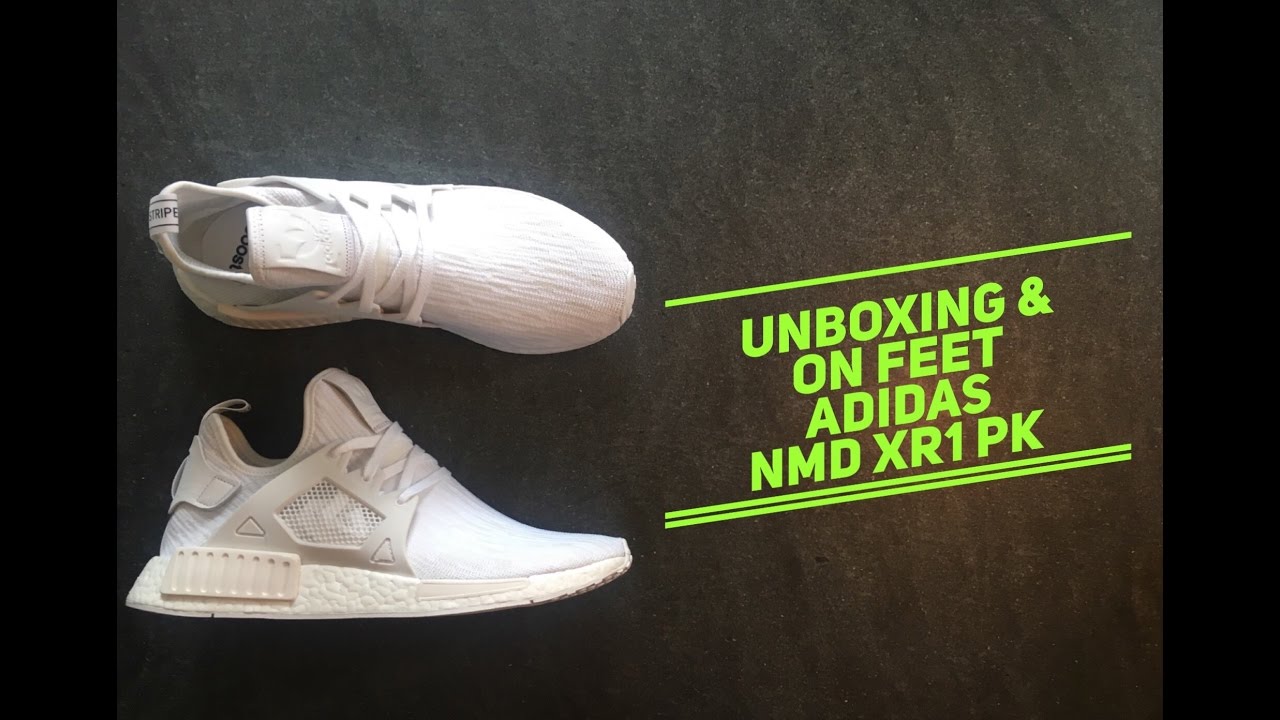 Adidas NMD XR1 PK white | UNBOXING & ON FEET | fashion shoes 2016 | HD