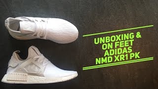 Adidas NMD XR1 PK white | UNBOXING & ON FEET | fashion shoes 2016 | HD