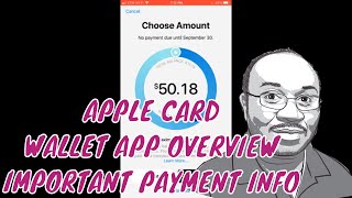 Apple Card - Wallet App Overview + Important Payment Information