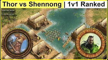 Thor vs Shennong | 1v1 Ranked | AoM Retold