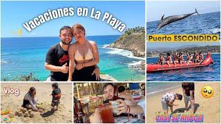 Conocimos el Mar por PRIMERA VEZ🏝️ Casi sale Mal 😰Vlog 4 Días Conmigo✨ Papás Jovenes 🤍Oaxaca Ammy