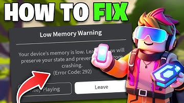 How To Fix Roblox Low Memory Warning on iPhone & iPad - NEW 2025✅
