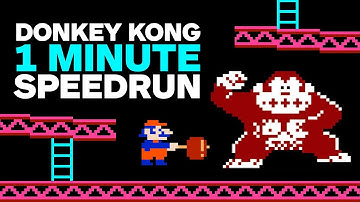 Original Donkey Kong Finished In 1 Minute (Speedrun)