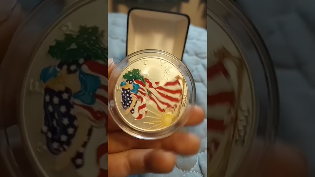 It is .999 fine silver American eagle coin