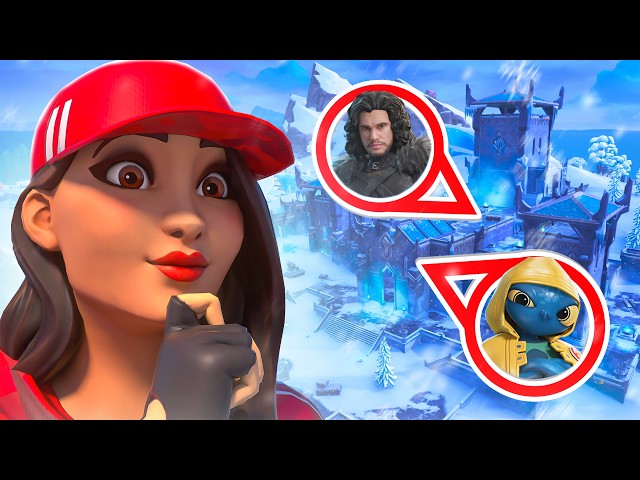 CACHE CACHE GÉANT à FORT FRISSON sur FORTNITE ! ❄️