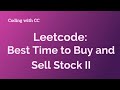 Leetcode Best Time to Buy and Sell Stock II