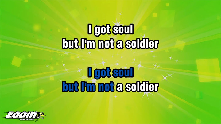 All These Things That I've Done Karaoke version - Karaoke performance video thumbnail