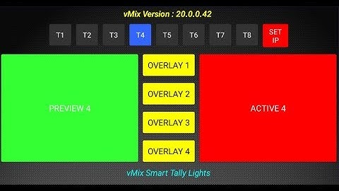 Smart Tally Lights for vMix