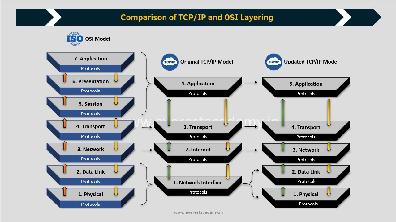 TCP/IP and OSI Models Animation - YouTube