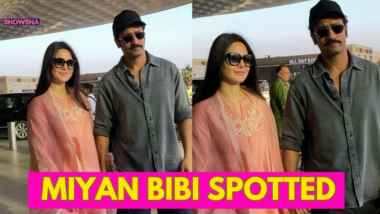 Katrina Kaif & Vicky Kaushal Look Effortlessly Chic As They Get Snapped At Mumbai Airport