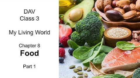 DAV Class 3 Science Chapter 8 Food Part 1 #DAV #Science #Class3 #Chapter8 #Food #EVS #MyLivingWorld