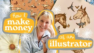 How I make money as an illustrator • Art licensing • 2024