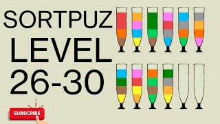 SortPuz colour 🧩 puzzle Level 26-30 || Android Game