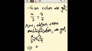 Screen Casting of solving math problem