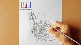 Om Namah Shivay 🔱 Shivling and Snake Pencil Drawing ✨Shivlinga Drawing ✨God Shiva and snake Drawing