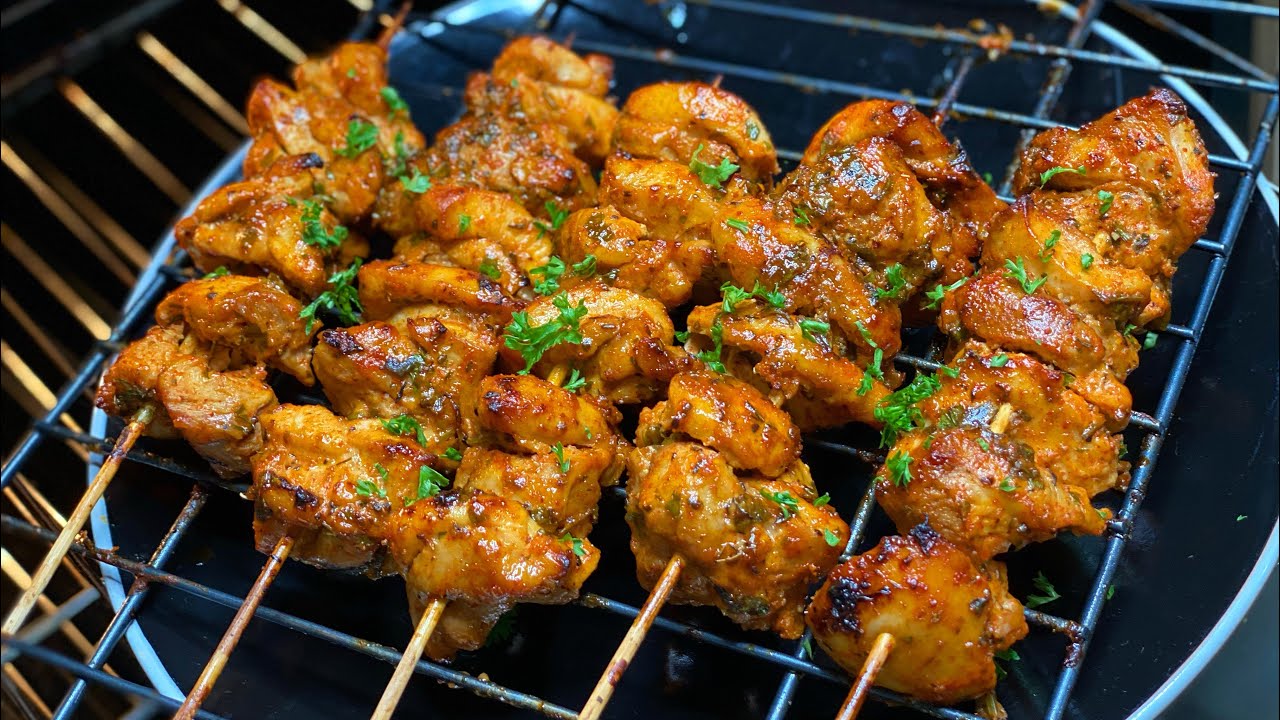 Easy Oven Chicken Kebabs/ Skewers | Seekh Chicken Kebabs | seekh kebabs | chicken seekh kabab