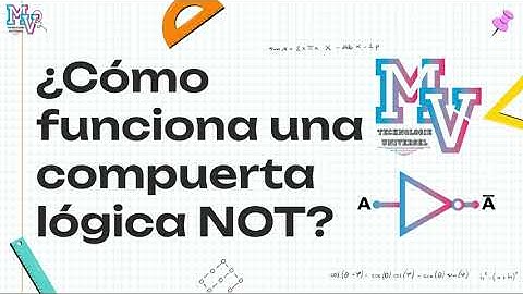 ¿Cómo funciona una compuerta lógica NOT?
