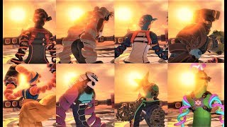 【マックスブラスが飛ばされた後の全14ファイターのリアクション、特別ボイス　Ver. 5 グランプリ】 アームズ ARMS　All Fighter Reactions before DR. COYLE