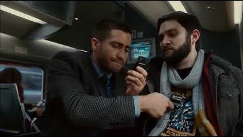 Source Code Movie Scene  Captain Coulter identifys the bomber