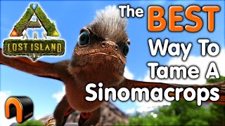 ARK How To TAME A SINOMACROPS In Real Time Step By Step! #ARK