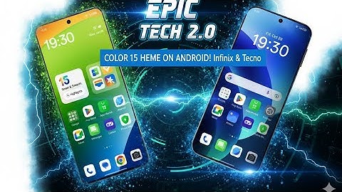 TEMA COLOR OS 15, FOR INFINIX/TECNO/ITEL, TERBARU 2025 !!!
