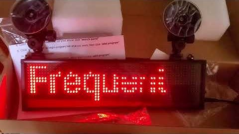 Leadleds P5 RGB Full Color LED Sign Message Board WiFi Connected Smartphone Programmable, 12V Car Ci