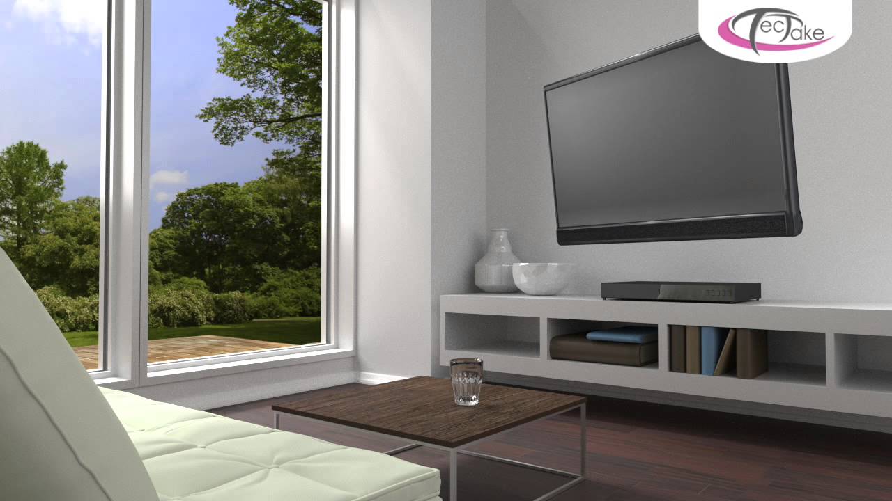 Tectake staffa da parete per tv youtube