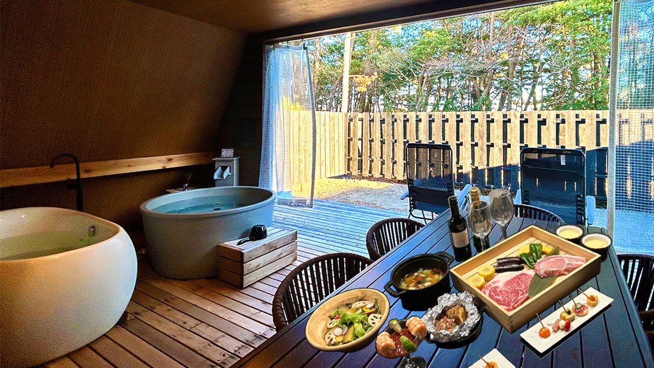 Staying at villa with Onsen&sauna♨🧖Taste the luxurious BBQ! Oarai Park Hotel Ibaraki
