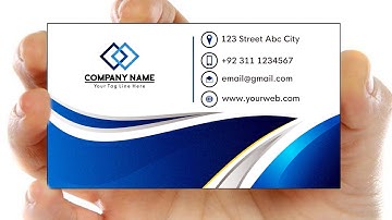 Business Card Design - Visiting Card Design - Corel Draw Tutorial in Urdu Hindi - Bahadur Bhai