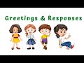 Greetings for kids in English for toddlers, kids and preschool babies | Free Online Pre-school