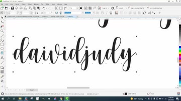 Corel Draw Tips & Tricks Hello Honey Font and how to use Part 4