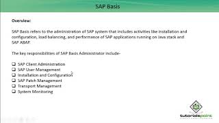 SAP Basis - Overview
