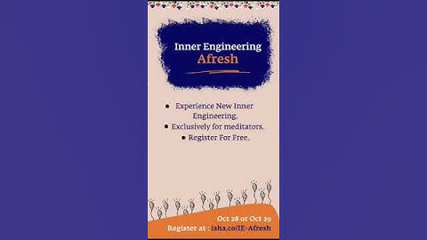 #INNER ENGINEERING for the shambhavi completed guys @28,29