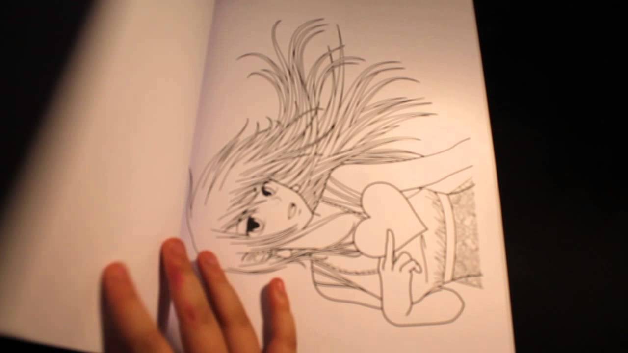 Anime coloring book - YouTube