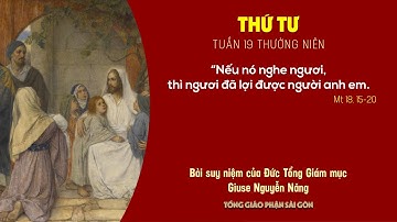 Suy niệm Tin mừng: Thứ Tư tuần 19 Thường niên (Mt 18, 15-20) - ĐTGM Giuse Nguyễn Năng