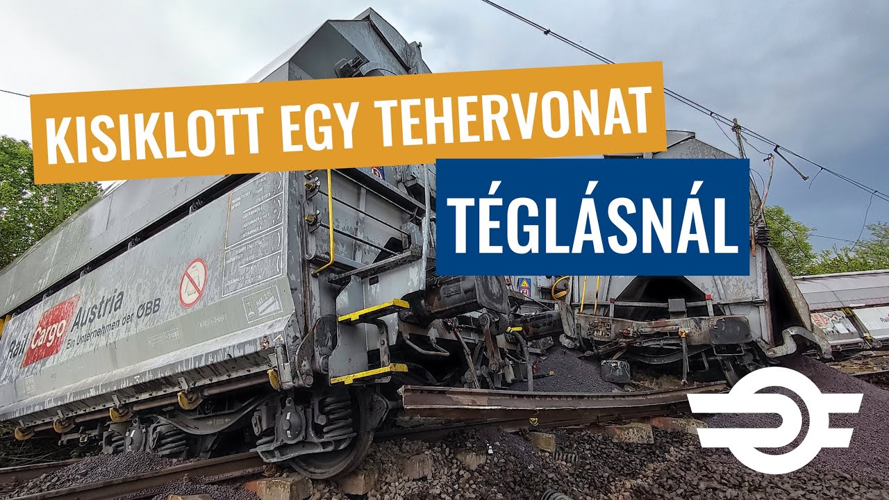 Kilenc kocsival siklott ki egy tehervonat Téglásnál