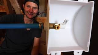 Ice Maker Outlet Box By Sharkbite Easy Installation Using Pex Pipe For Refrigerator