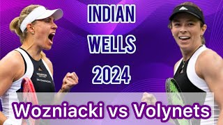 Caroline Wozniacki vs. Katie Volynets HIGHLIGHTS | Indian Wells 2024