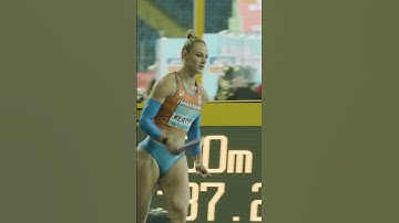 Relay exchange in slow motion 🔥 #athletics #netherlands #relays #slowmotion #athlete #olympics